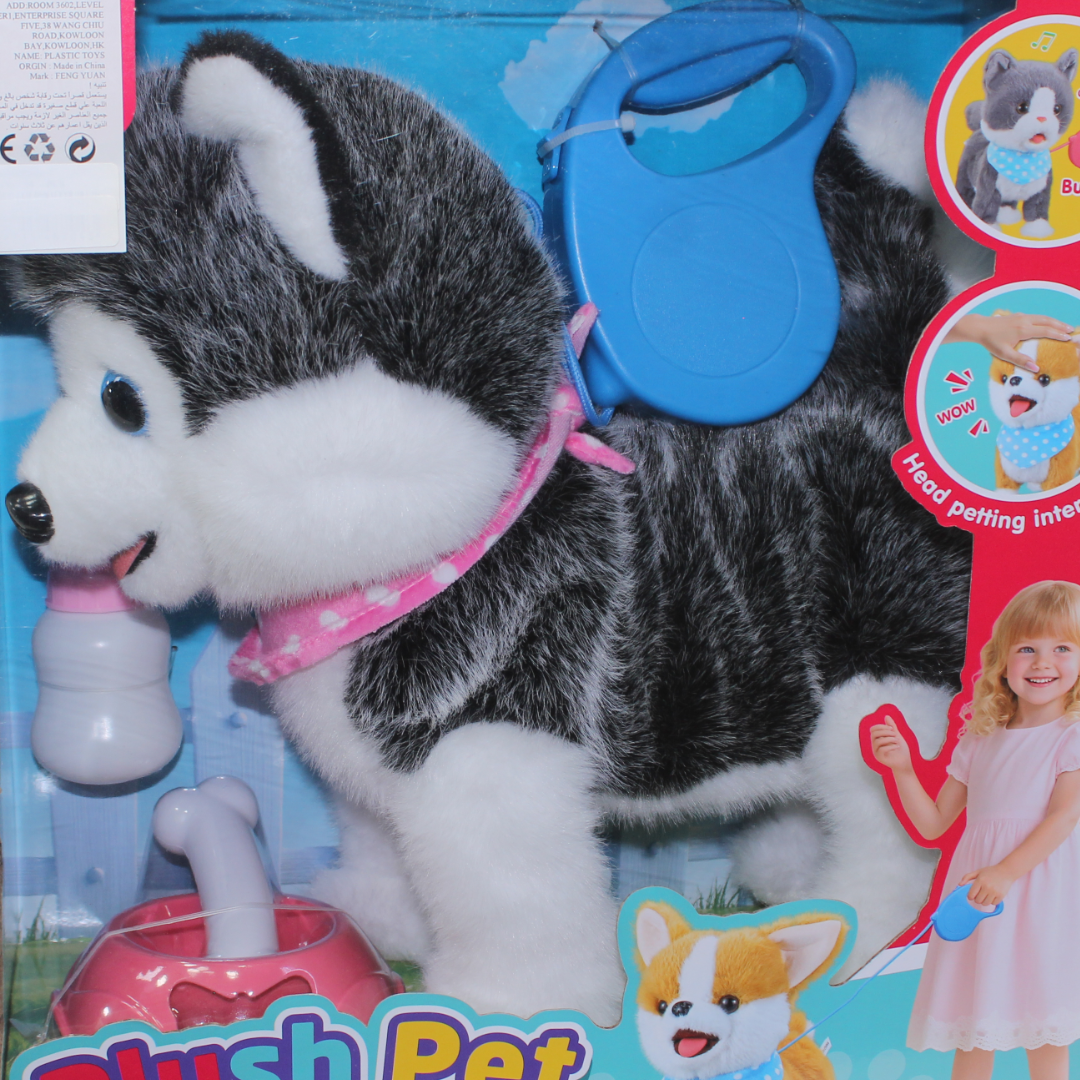 Plush Pet Husky Toy