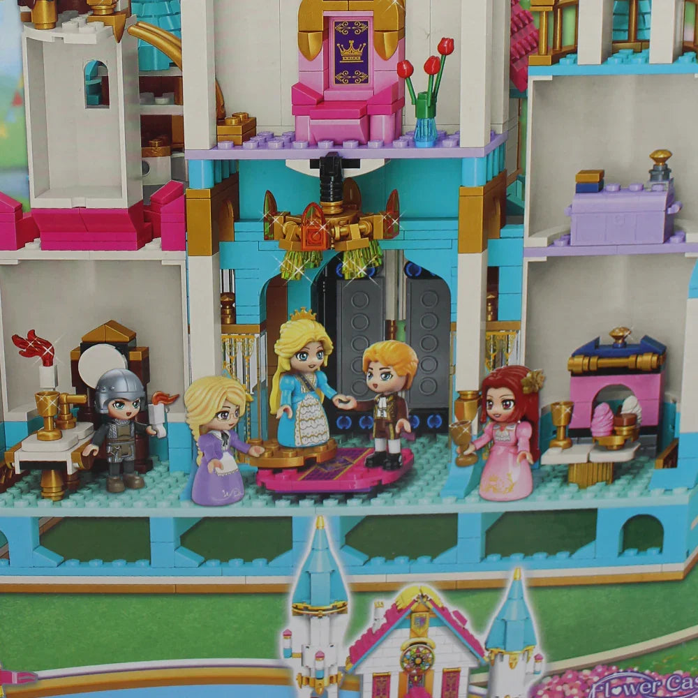 Princess Leah Flower Castle Ball Building Blocks - 1169 Pcs