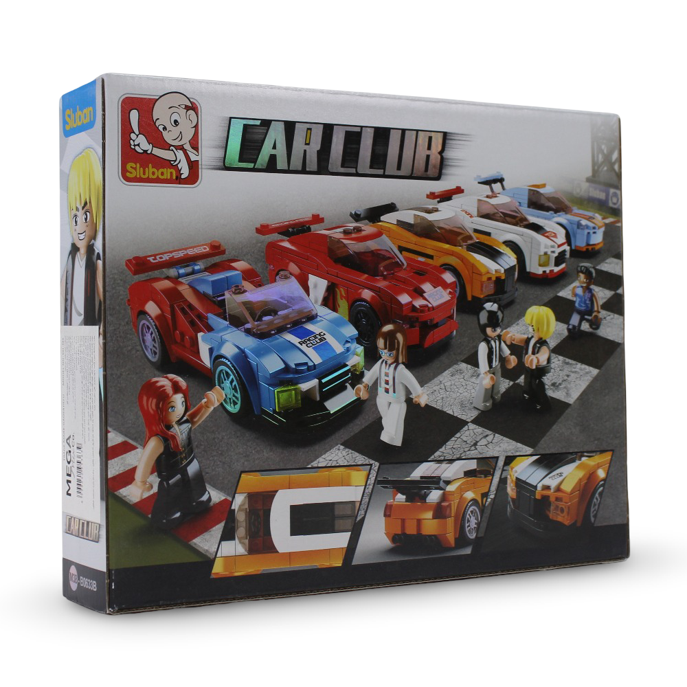 Sluban Car Club Bobcat Racing Car Building Blocks Set - 140 PCS