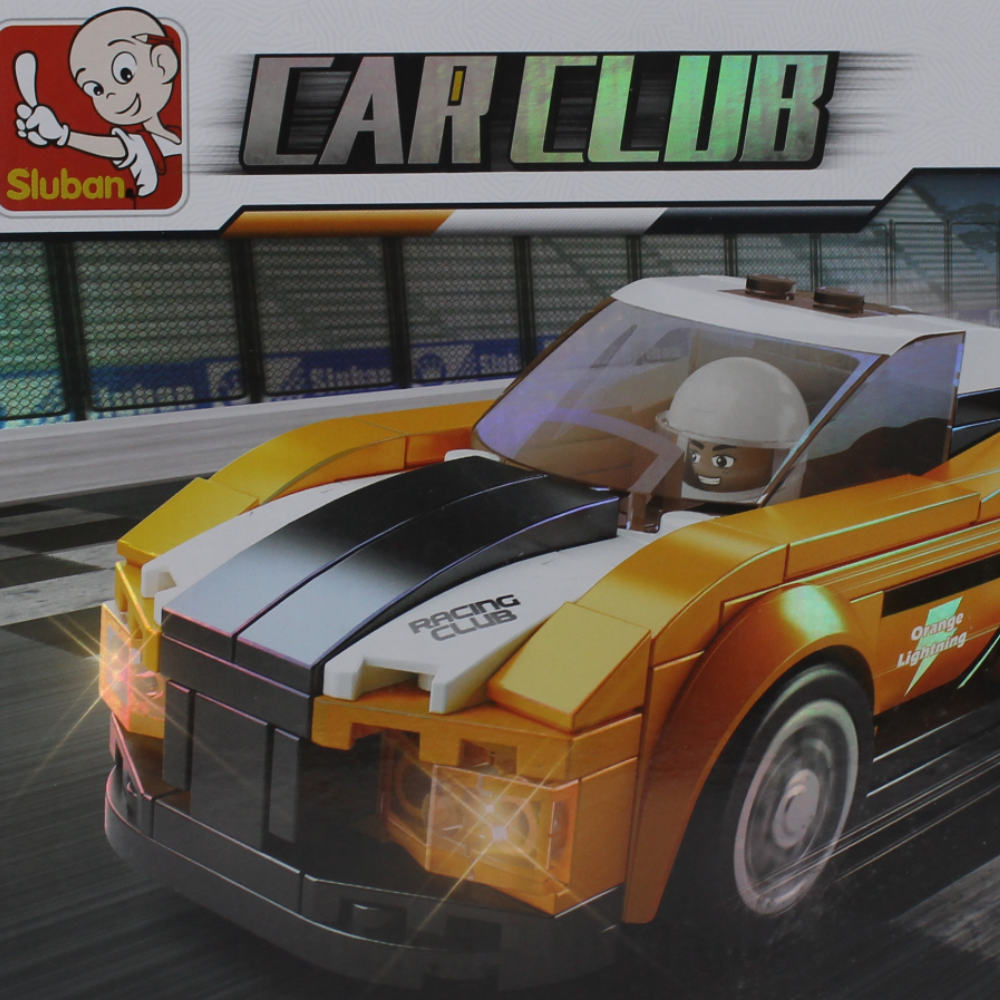 Sluban Car Club Bobcat Racing Car Building Blocks Set - 140 PCS