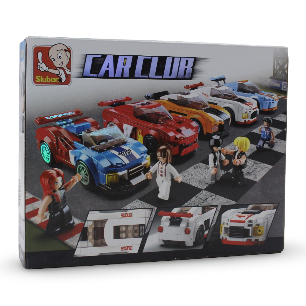 Sluban Car Club Knight Racing Car Blocks Set - 152Pcs