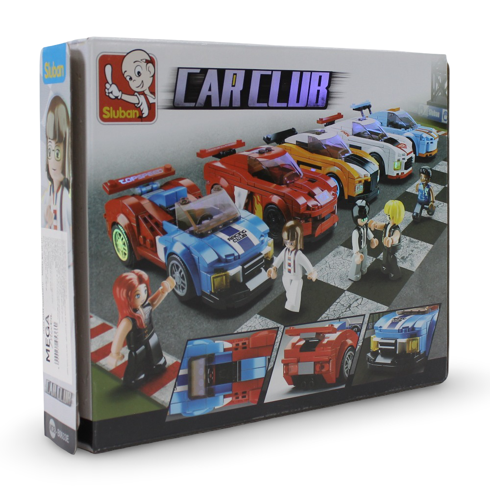 Sluban Car Club Butterfly Racing Car Blocks Set - 164Pcs