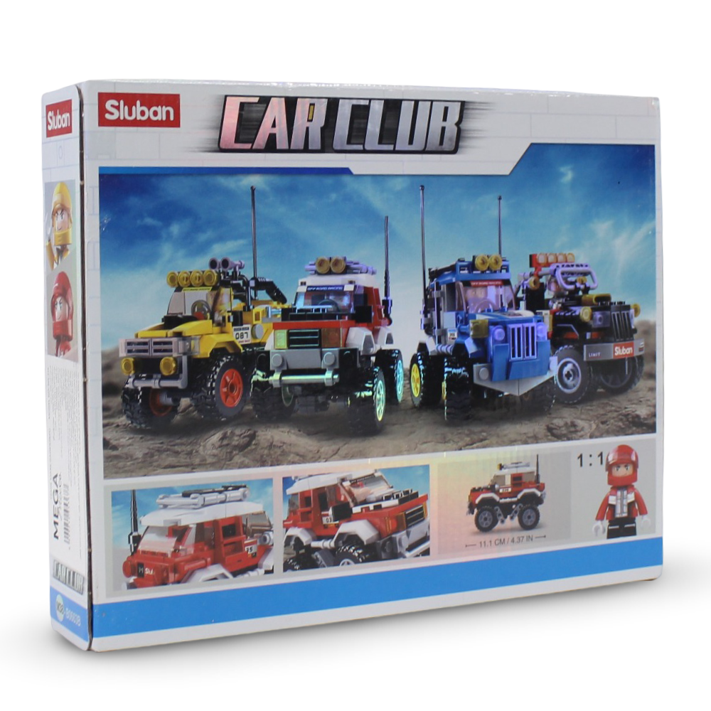 Sluban Car Club Offroad Vehicle Blocks Set - 145Pcs
