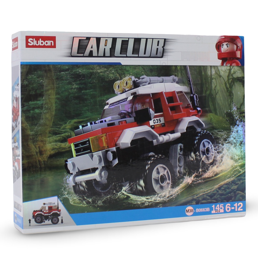 Sluban Car Club Offroad Vehicle Blocks Set - 145Pcs