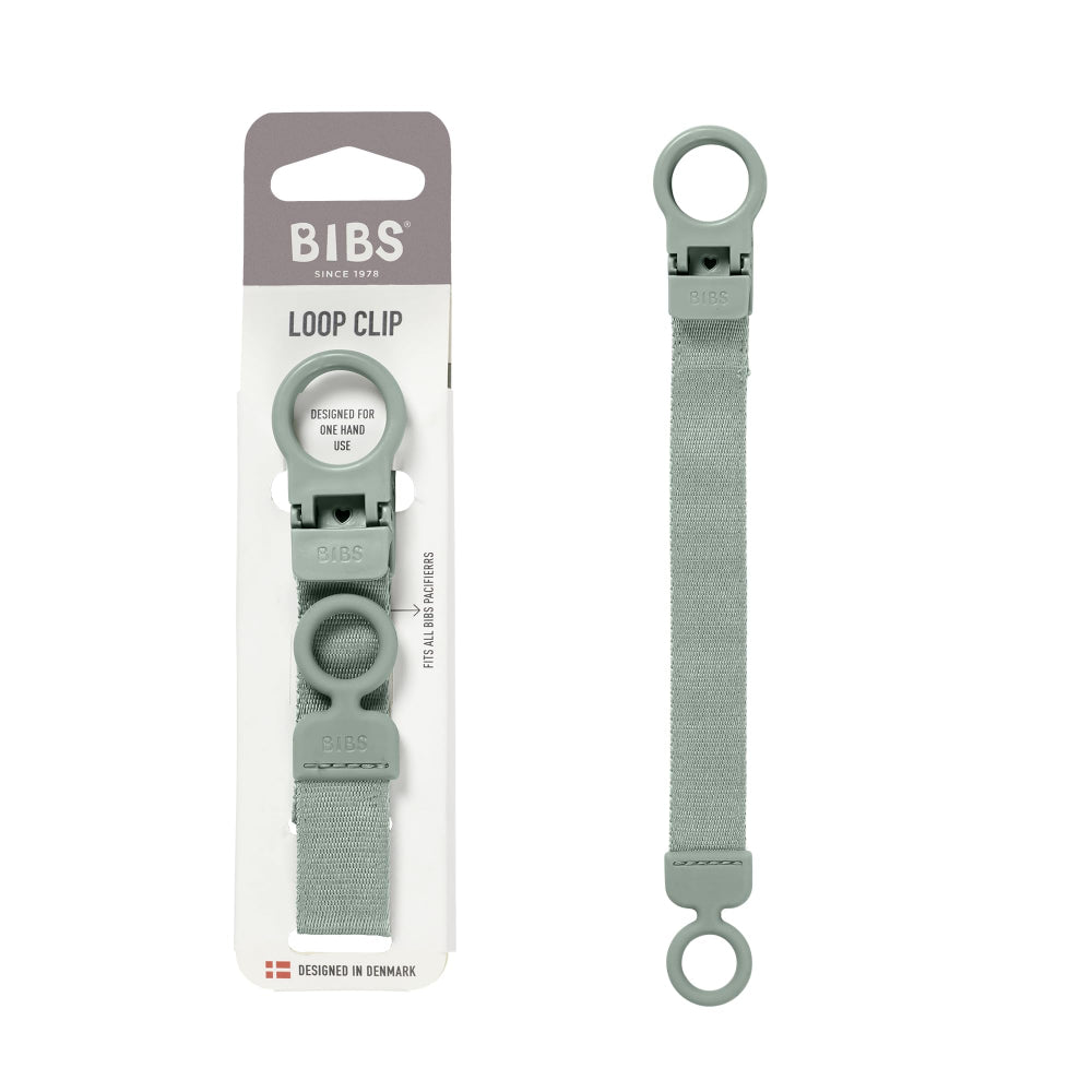BIBS Pacifier Clip Loop - Sage - Baby Essentials