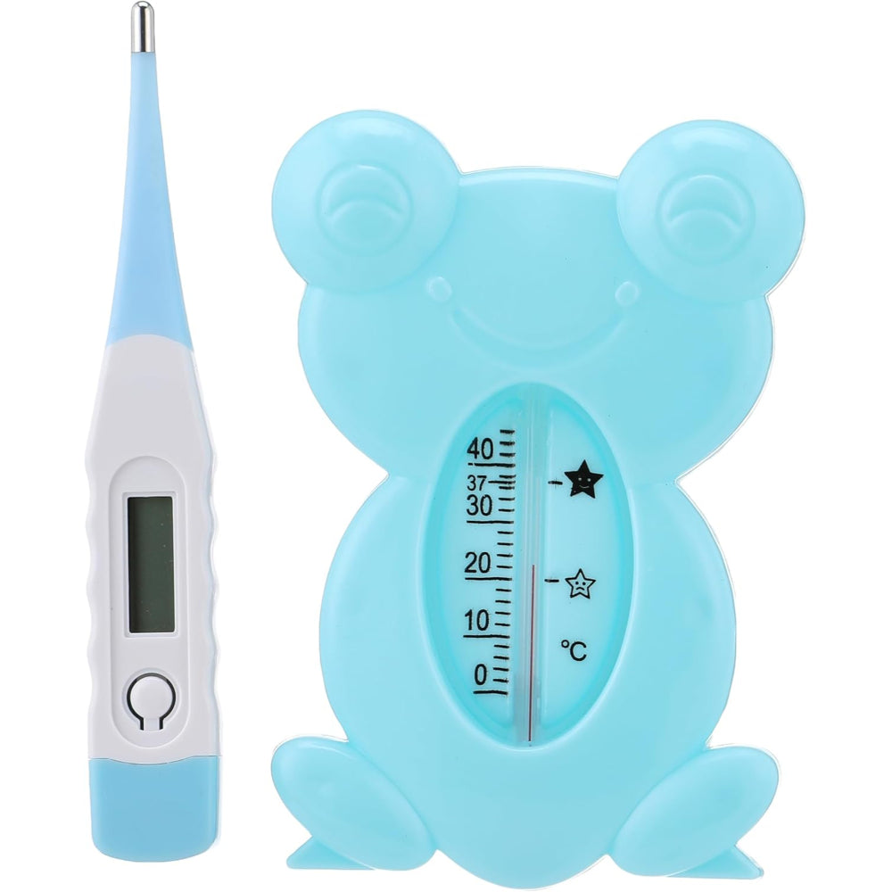 La Frutta Baby & Bath Tub Thermometer Set – Baby Blue - Baby Essentials