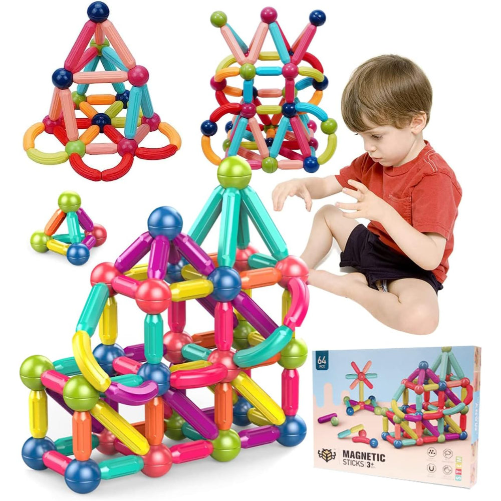 Magnetic Toy Set – 120 Pieces - Toys - Baosizhi