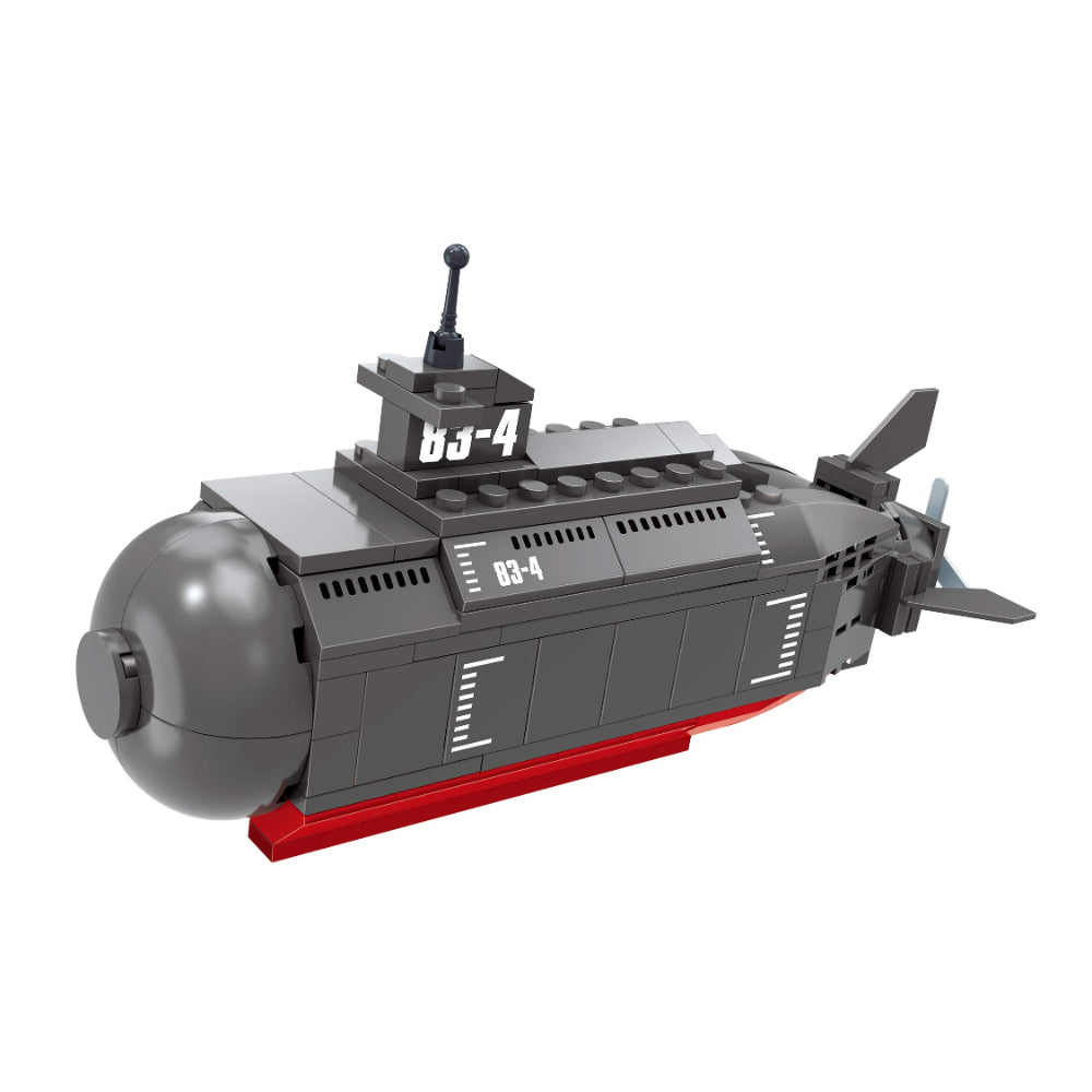 Cogo 2-in-1 Military Submarine Building Blocks Set – 160 Pcs - Toys