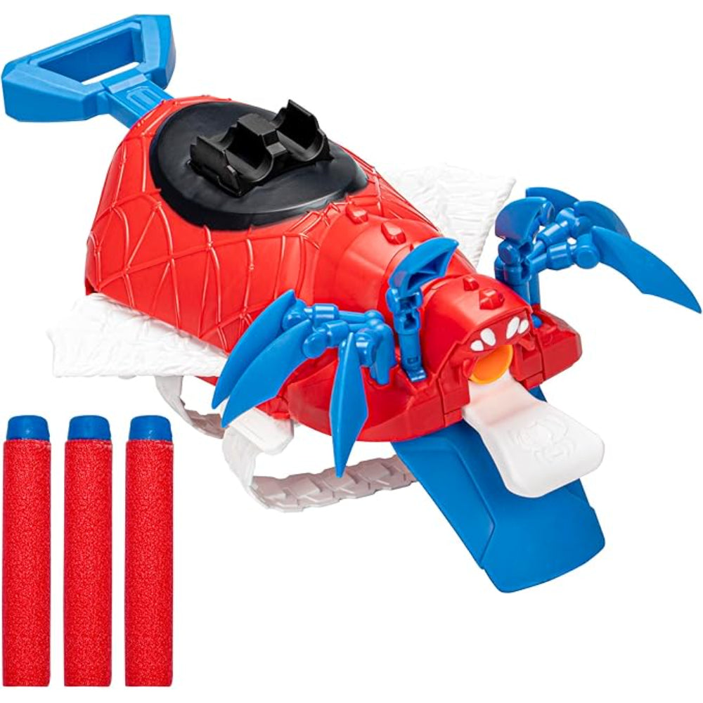 Nerf مارفل ميك سترايك ميكاسورز سبايدر-مان أراكنو بلاستر