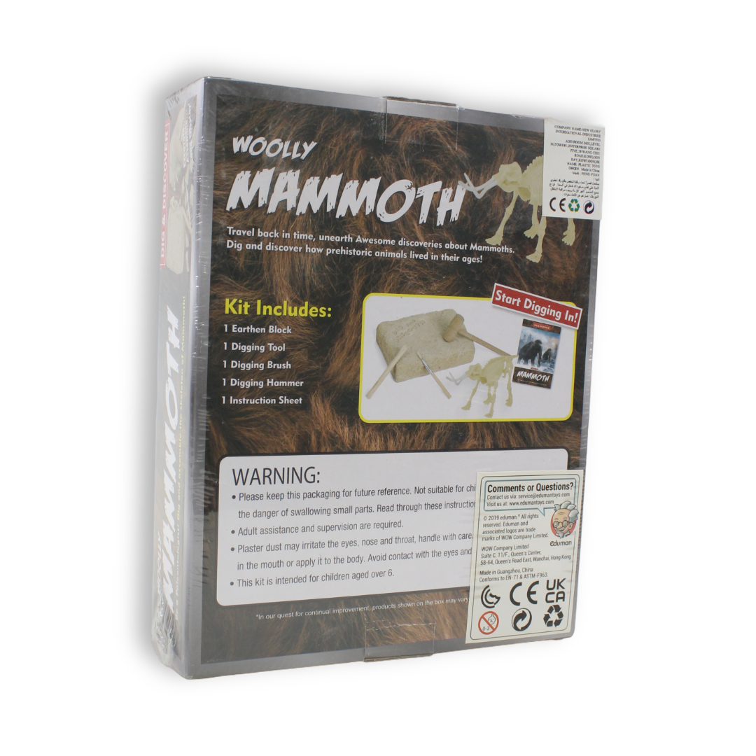 Dig & Discover Woolly Mammoth Skeleton Excavation Kit