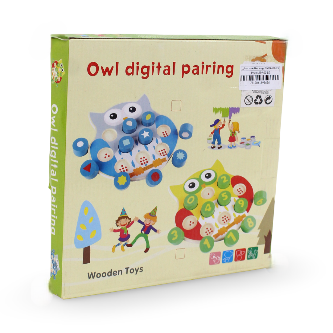 Owl Numbers Pairing – Wooden Educational Toy
