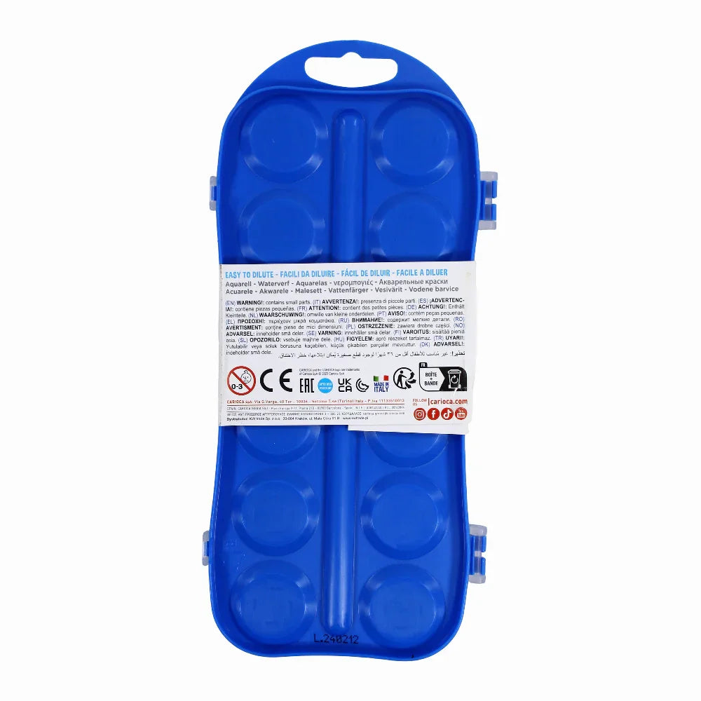 Carioca Stone Watercolors 30ml – 12 Colors + Brush