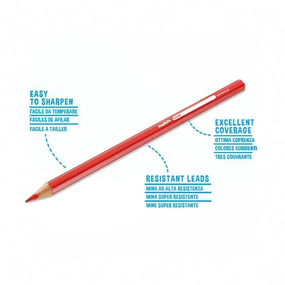 Carioca Wooden Colored Pencils – 24 Colors