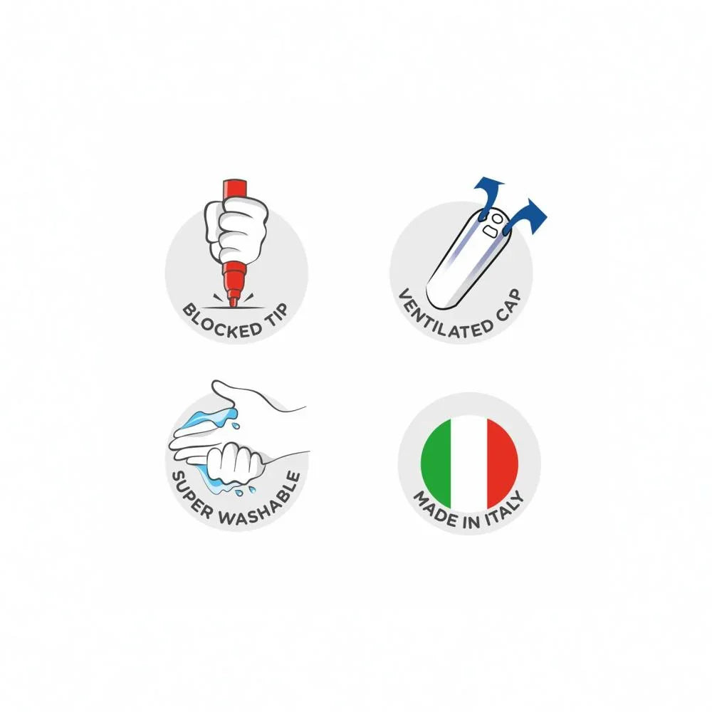 Carioca Jumbo Flowmaster Colours – 24 Colors