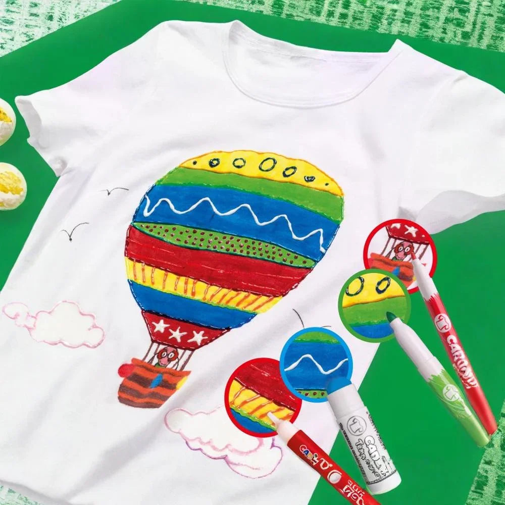 Carioca Fabric Markers – 12 Colors