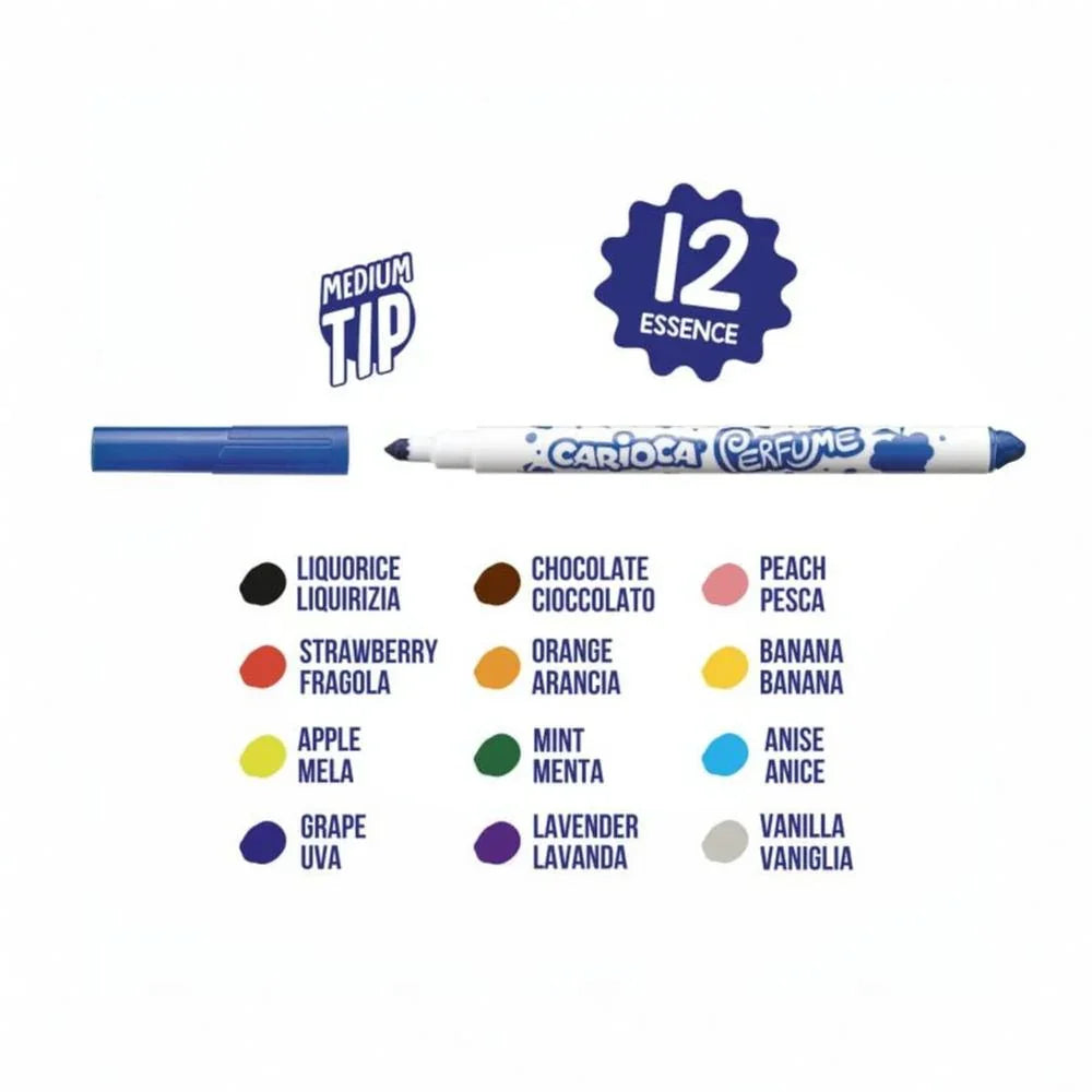 Carioca Perfume Scented Felt Tip – 12 Colors