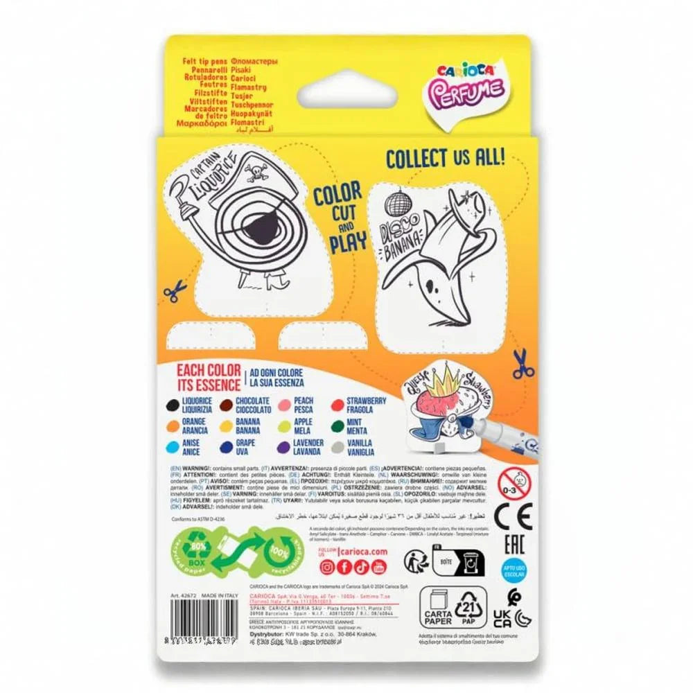 Carioca Perfume Scented Felt Tip – 12 Colors