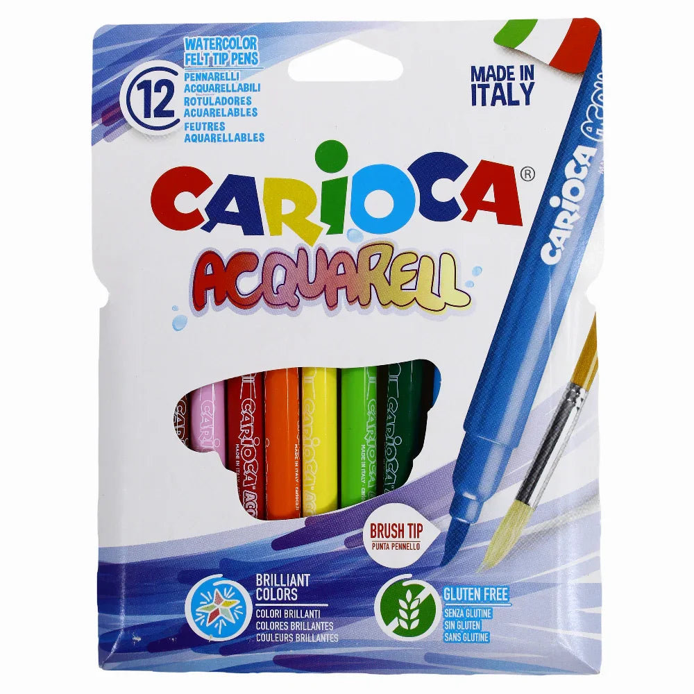 Carioca Acquarell Colors – 12 Colors