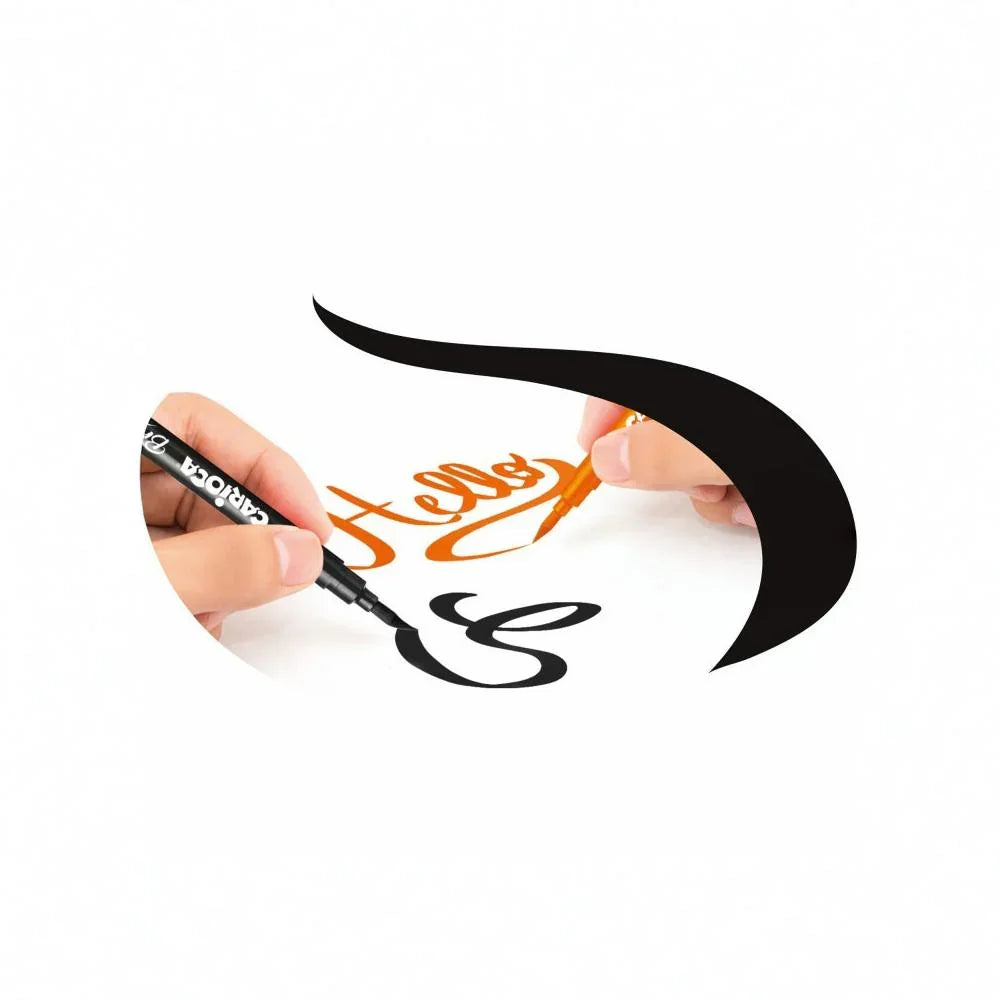 Carioca Pens With Brush Tip – 20 Colors