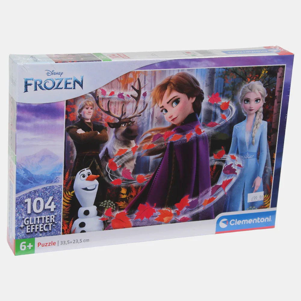 Clementoni Glittery Frozen Puzzle - 104Pcs