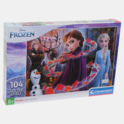 Clementoni Glittery Frozen Puzzle - 104Pcs
