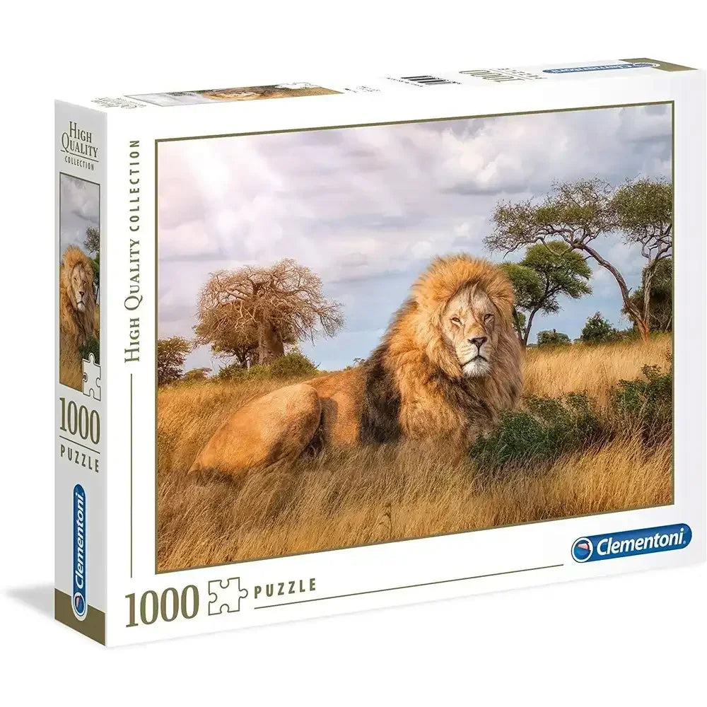 Clementoni The King of the Jungle High Quality Collection Puzzle - 1000 Pcs - Toys