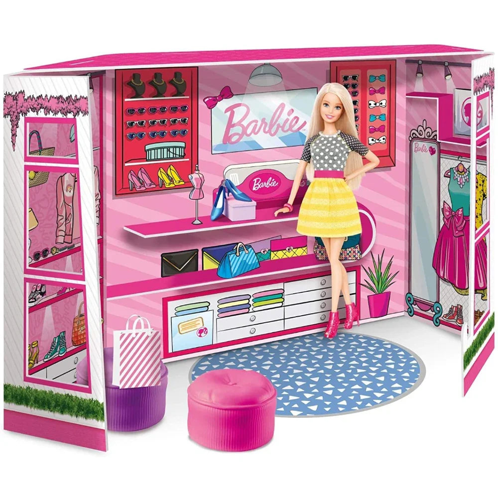 Lisciani Barbie Fashion Boutique Playset with Doll