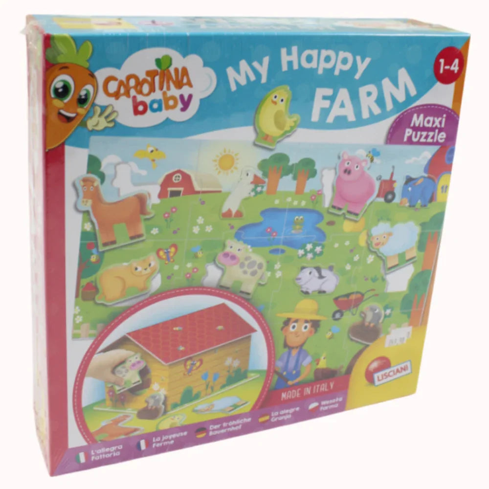 Lisciani - Puzzle Carotina Baby – My Happy Farm Lisciani