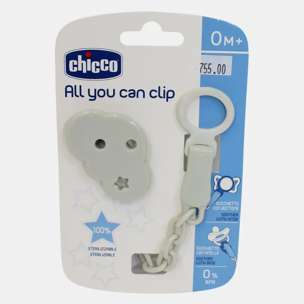 Chicco All You Can Clip Pacifier Clip – Bubble Chain (0M+)
