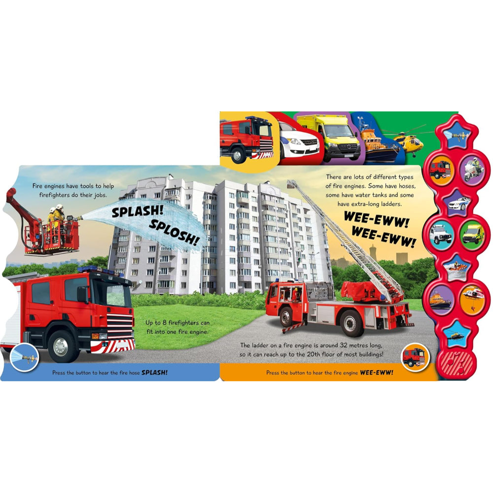 Emergency Vehicles Sound Board Book - Assortments - Phoenix International Publications