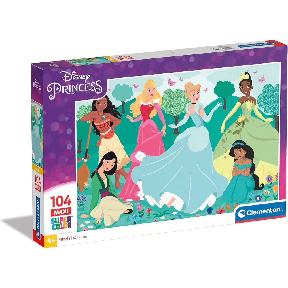 Clementoni Princess Maxi Super Color Puzzle – 104 Pcs - Toys