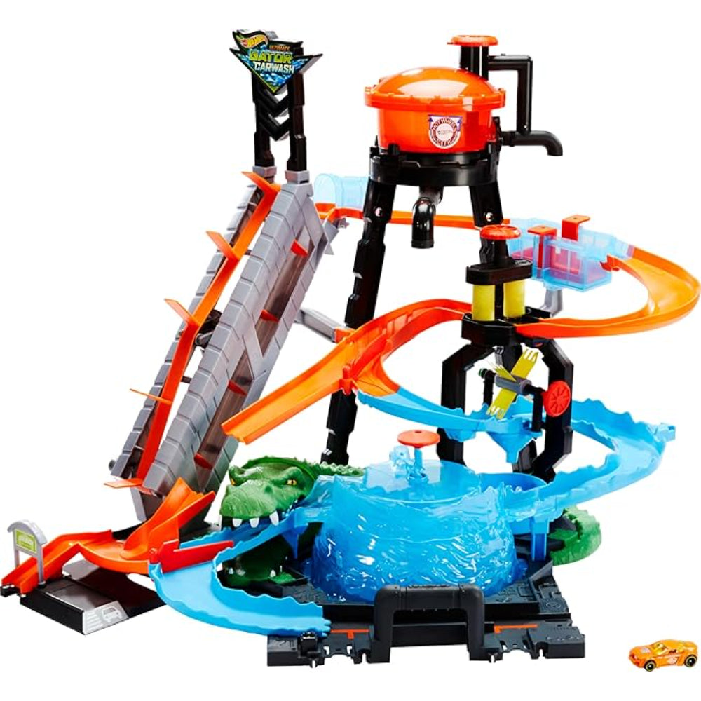 Hot Wheels City Ultimate Gator Car Wash Playset - Toys