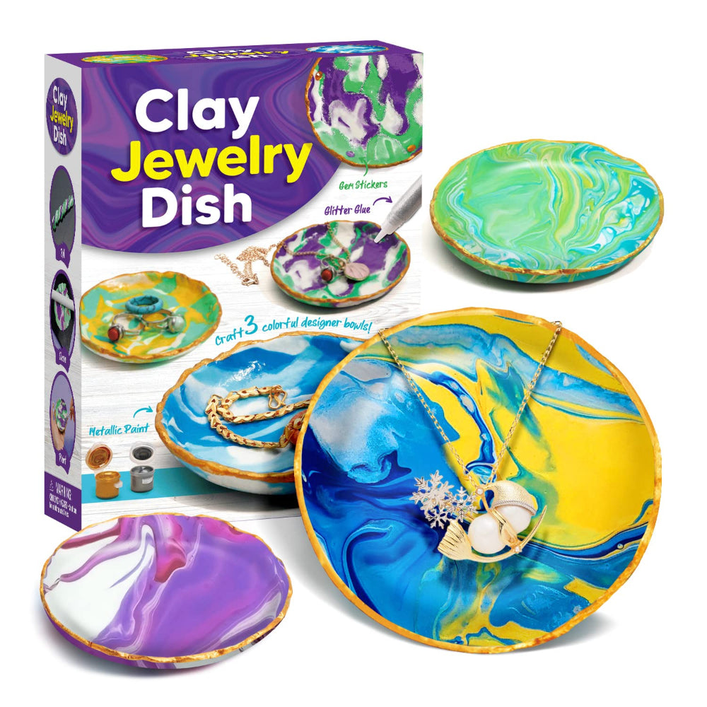 Clay Jewelry Dish Maker DIY Craft Activity Kit
