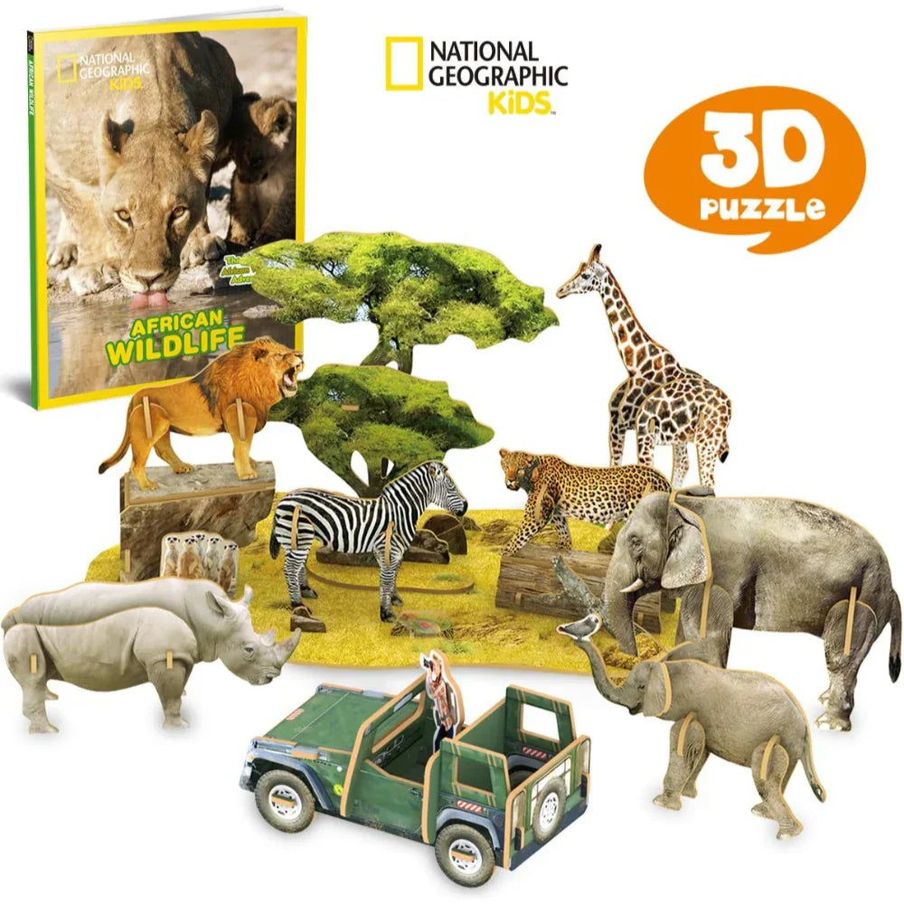 CubicFun African Wildlife 3D Puzzle