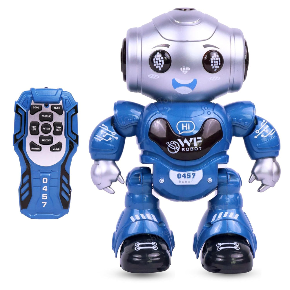 Smart Robot RC Dancing Toy – Blue & Silver