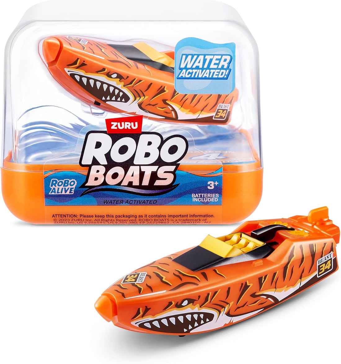 Robo Boats (Orange) - Toys - Zuru