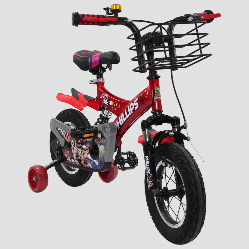 12-Inch Red Bicycle for Toddlers – Lightweight & Durable