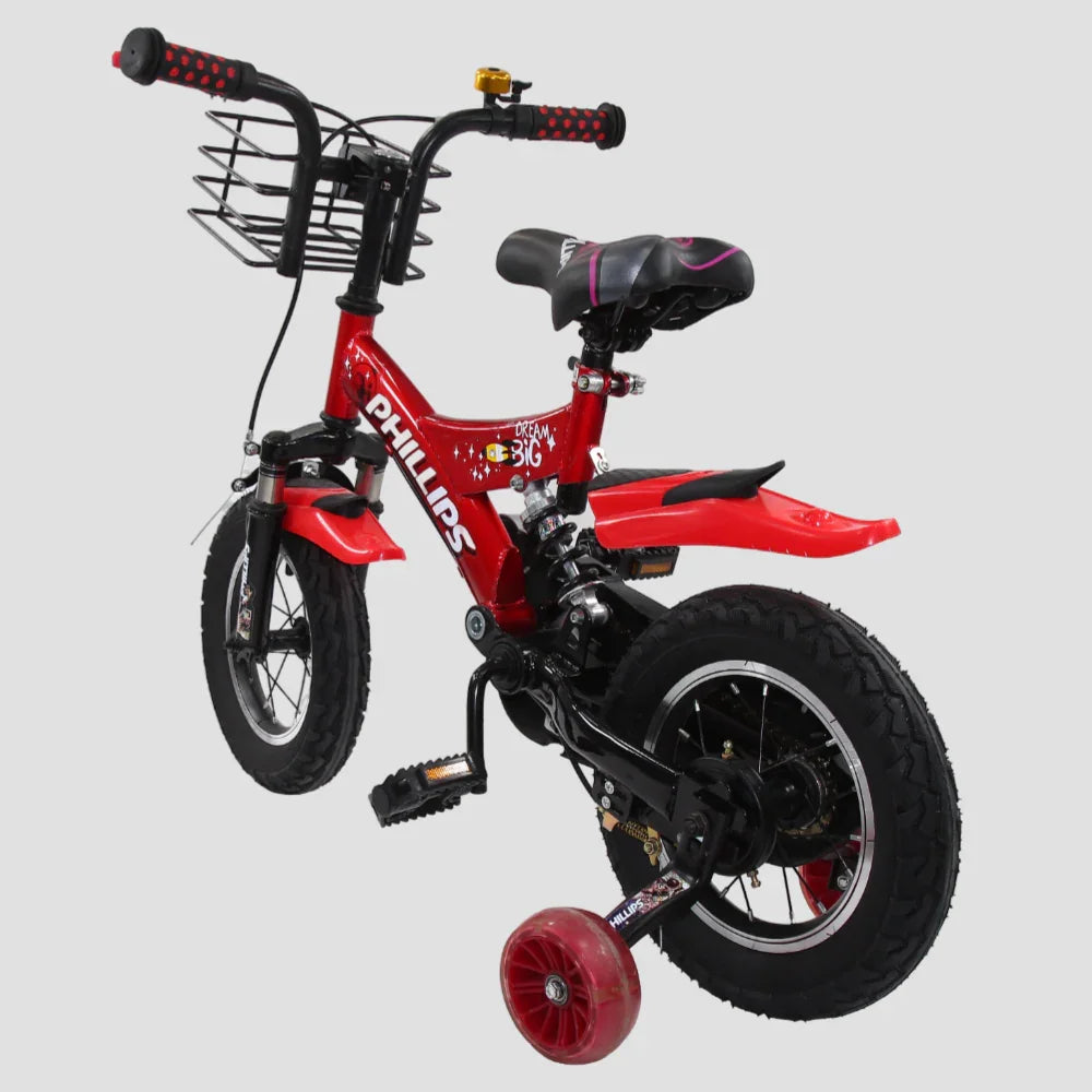 12-Inch Red Bicycle for Toddlers – Lightweight & Durable