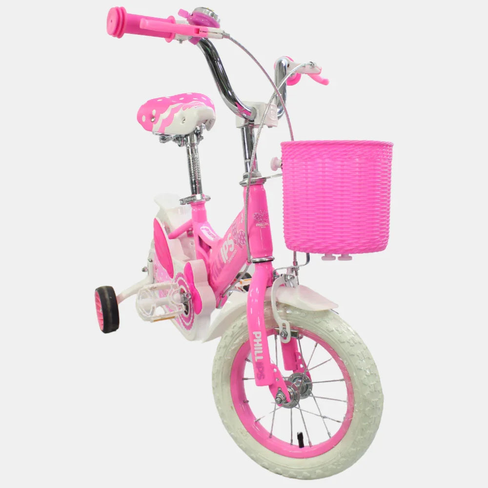 12" Girls Bicycle - Simple Design Pink