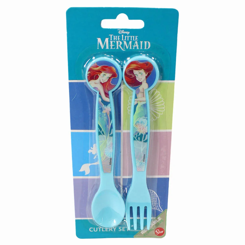 The Little Mermaid Children's Cutlery Spoon Fork Set