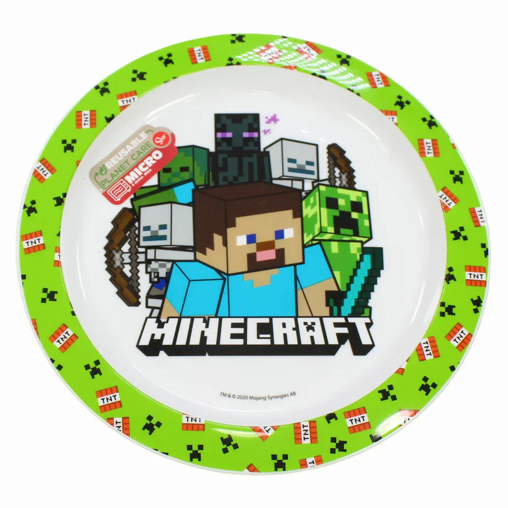 Stor Minecraft Plastic Microwavable Plate - Assortments