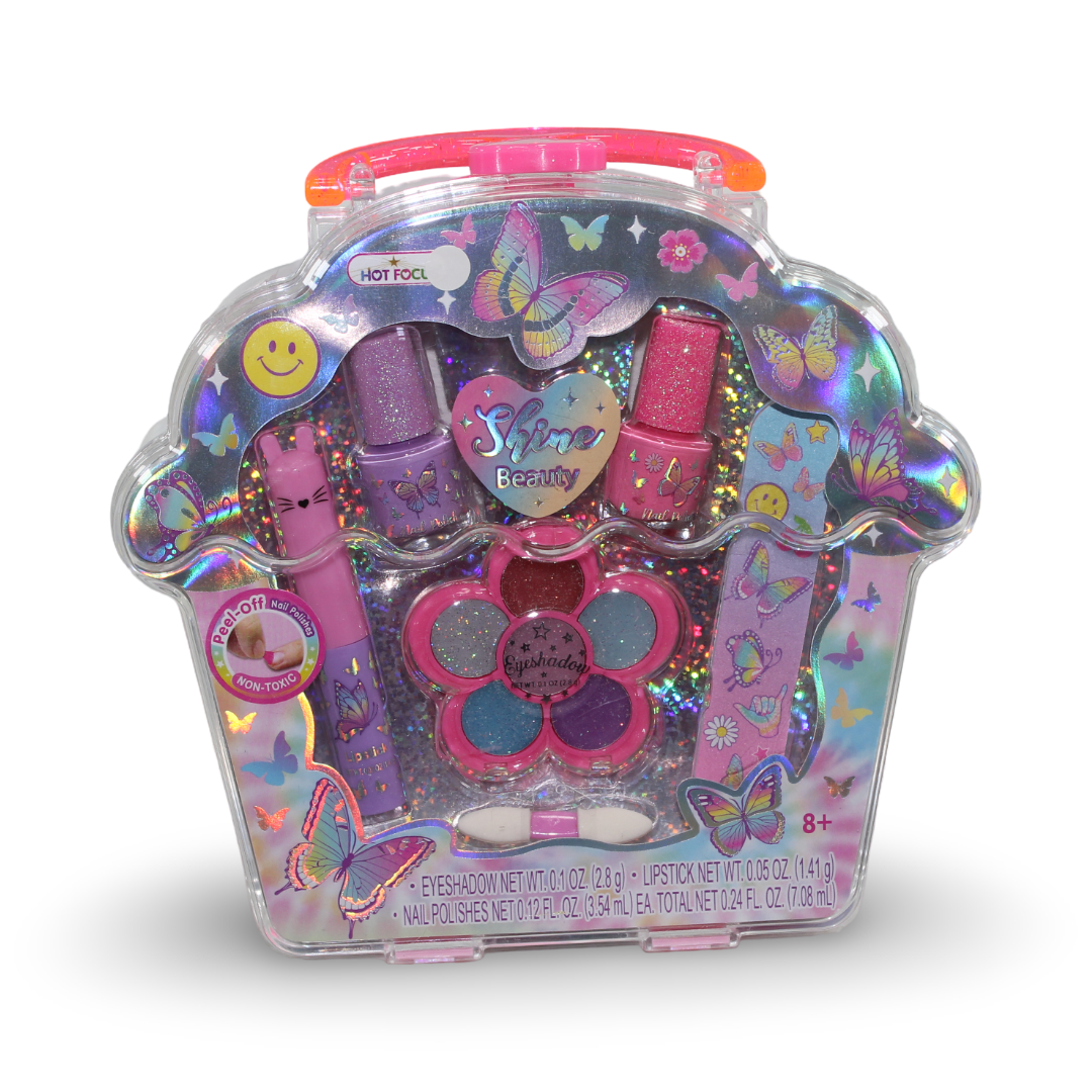 Hot Focus Kids Glitter Nail Accessories Set