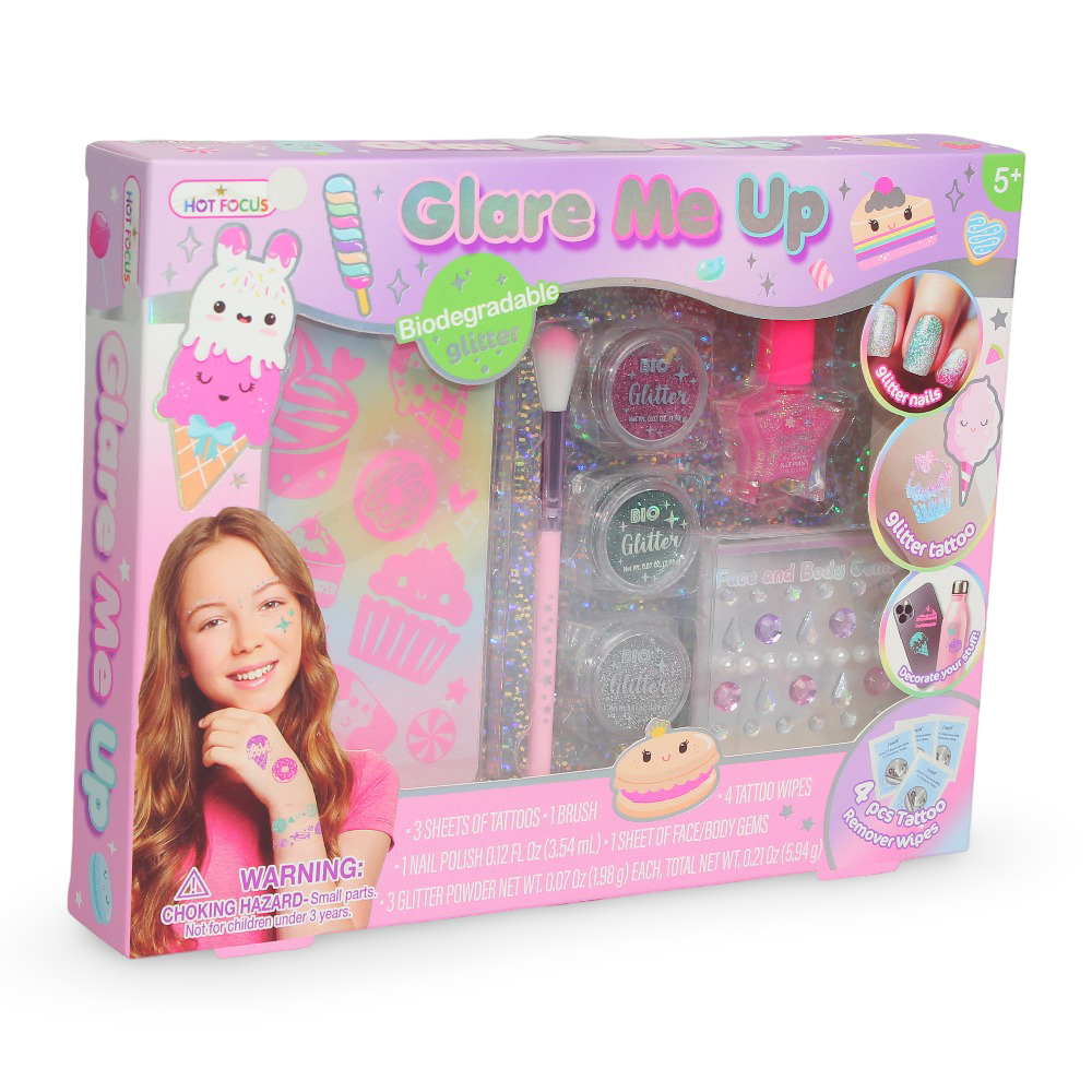 Hot Focus Glitter Sweet Beauty & Nail Fashion Set - Toys