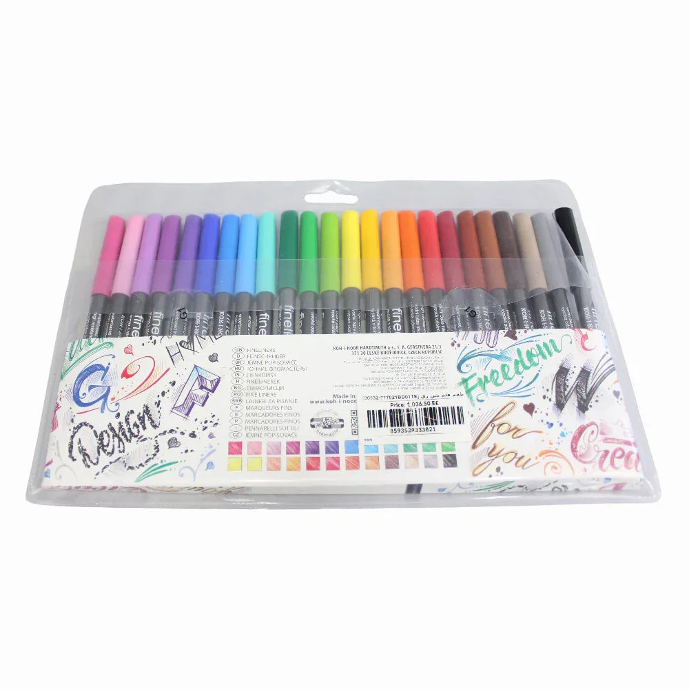Fineliner Pen Set – 24 Colors - School - OKO