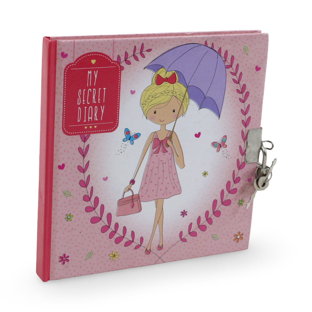 "My Secret Diary" Metal Padlock with Keys - Assortments - Emco