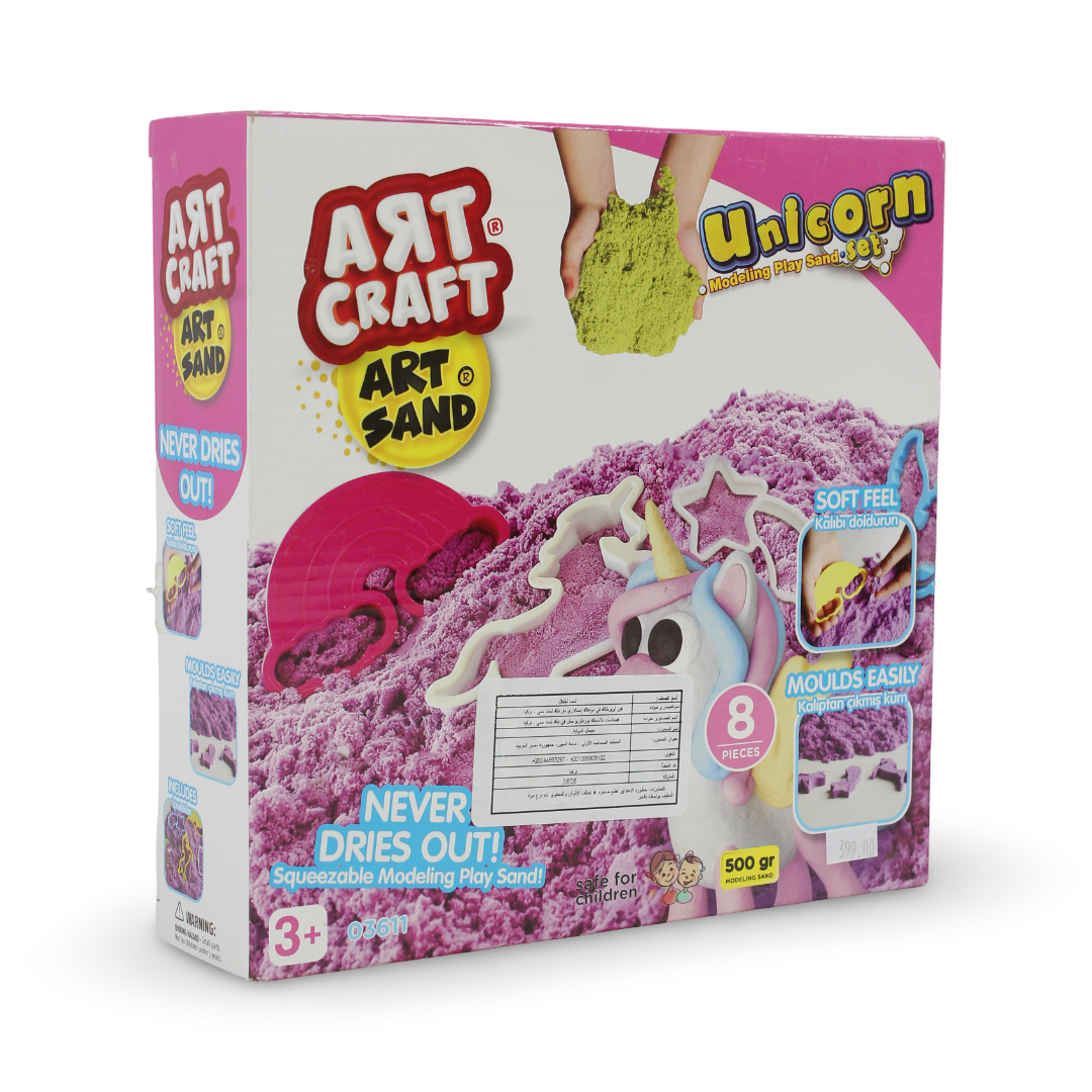 ART CRAFT Unicorn Art Sand Dough Set – 500 Gr