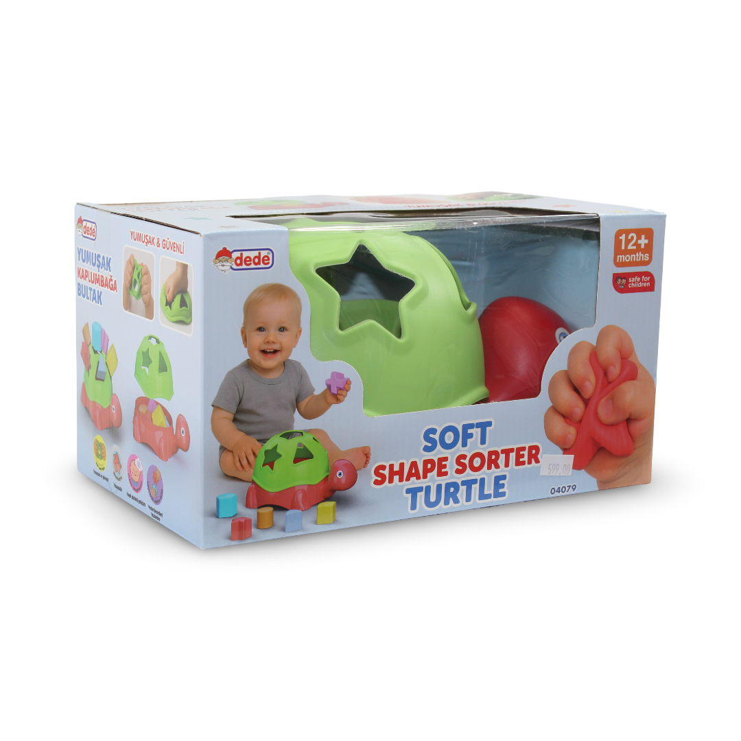 Dede Soft Shape Sorter Turtle Toy – Multicolor