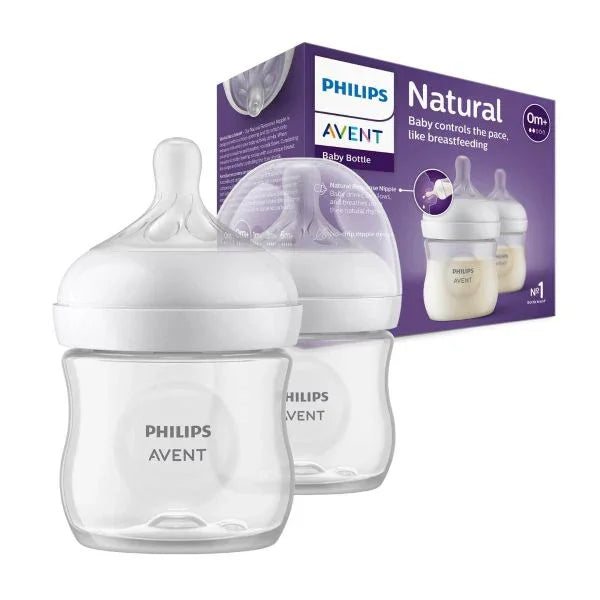 Pack of 2 - Avent Natural Bottle Response (0M+) 125ml