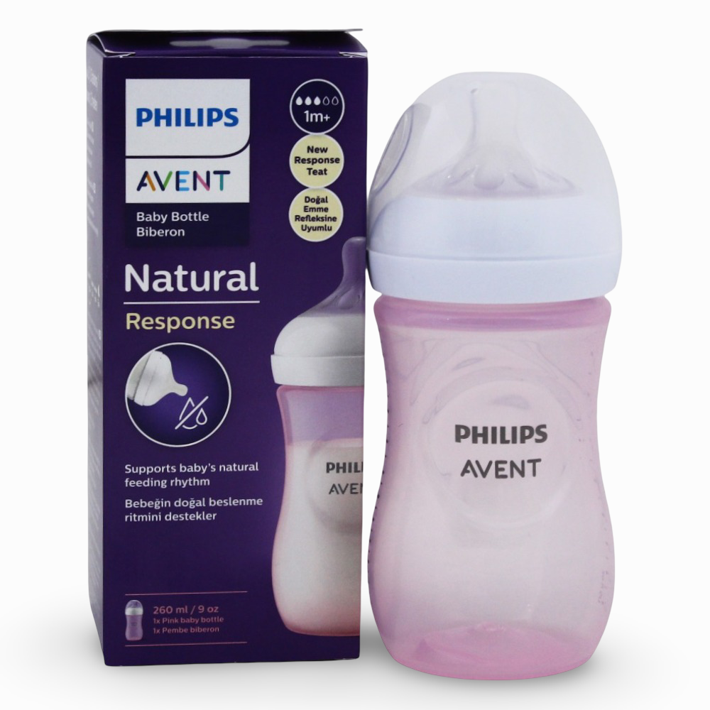 1 Pack - Avent Natural Bottle Response (1M+) 260ml - Baby Essentials - Philips Avent