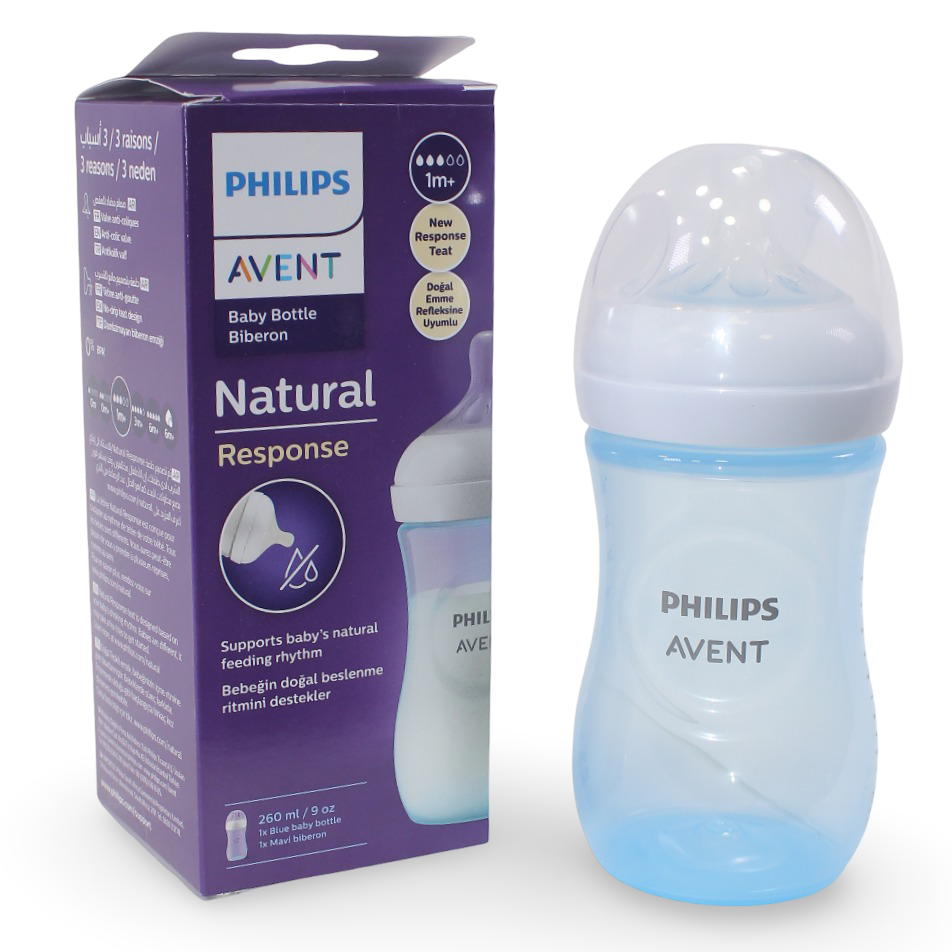 1 Pack - Avent Natural Bottle Response (1M+) 260ml - Baby Essentials - Philips Avent